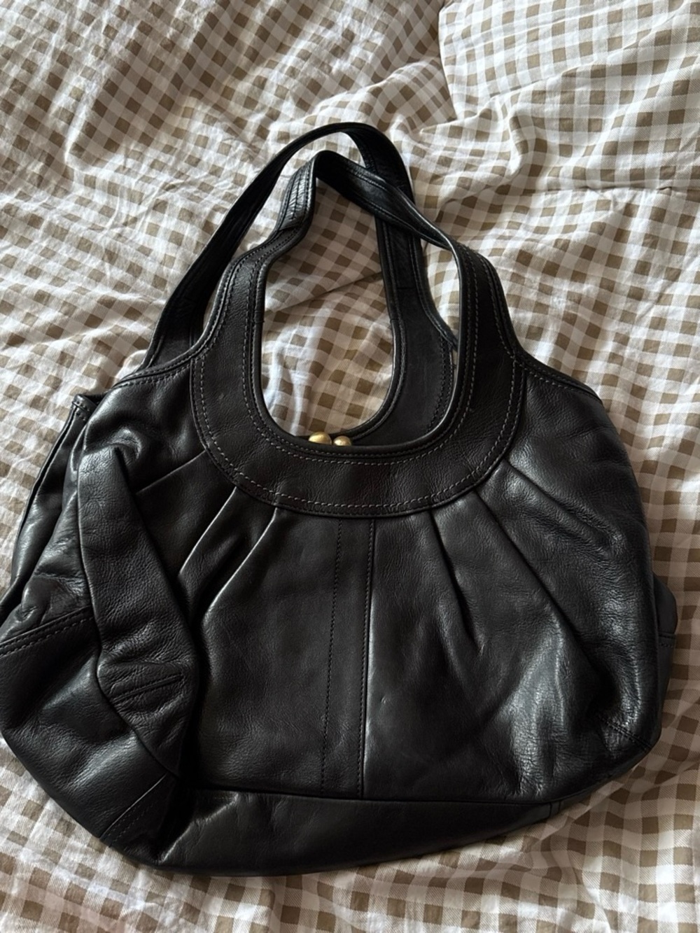 Coach Black Leather Shoulder Bag